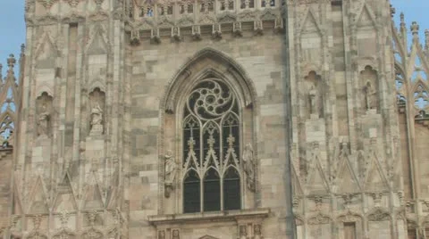 Milan Cathedral Stock Footage 12595132