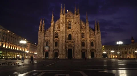 Milan Cathedral Stock Footage 68822418