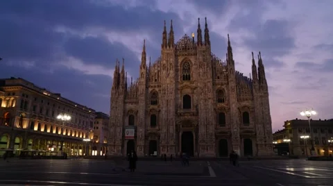 Milan cathedral Stock Footage 68823526