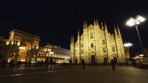 Milan Cathedral Stock Footage 74088357