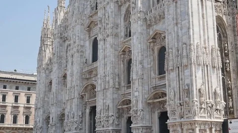 Milan Cathedral Stock Footage 77890447
