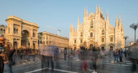 Milan Cathedral Video stock 97055687