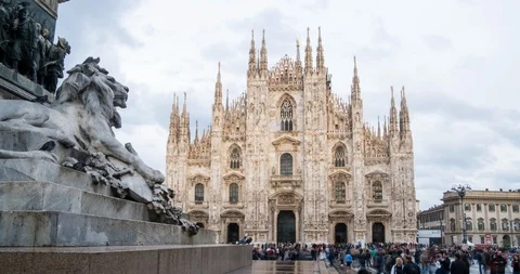 Milan Cathedral Stock Footage 97500687