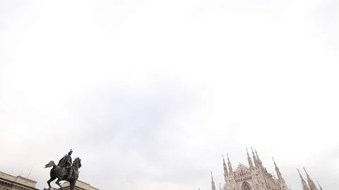 Milan Cathedral Stock Footage 117110680