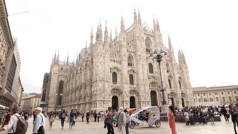 Milan Cathedral Stock Footage 117131021