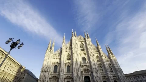 Milan Cathedral Stock Footage 263694947