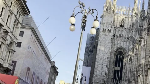 Milan Cathedral Stock Footage 263694960