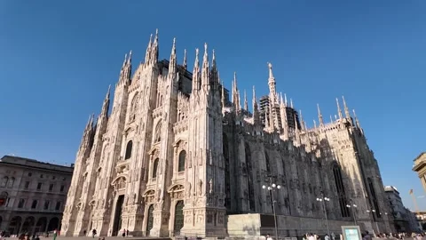 Milan Cathedral in Gothic style Stock Footage 314583561