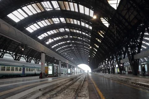 Milan central station Stock Photos