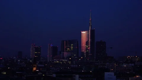 Milan cityscape Stock Footage 85244448