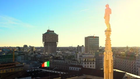 Milan cityscape Stock Footage 101370899