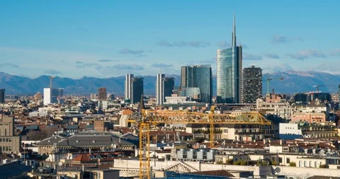 Milan cityscape Stock Footage 101371048