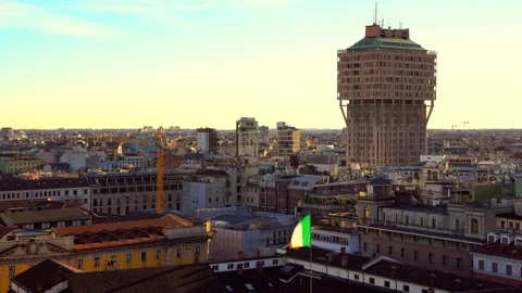 Milan cityscape Stock Footage 101371241
