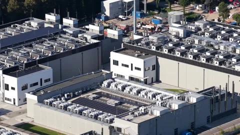 Milan data center 04, colocation and hosting. IT and data infrastructure. Stock Footage 316754238