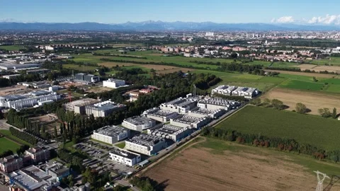 Milan data center 04, colocation and hosting. IT and data infrastructure. Stock Footage 316754277