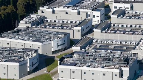 Milan data center 04, colocation and hosting. IT and data infrastructure. Stock Photos