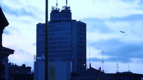 Milan dawn Stock Footage 90079241