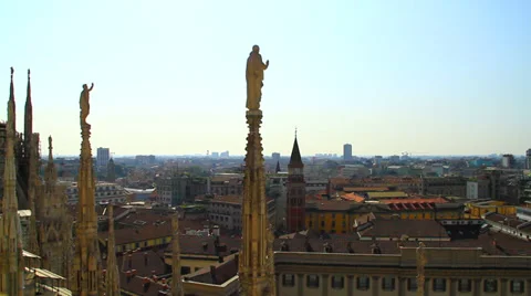 Milan from Duomo Vídeos de archivo 29164843
