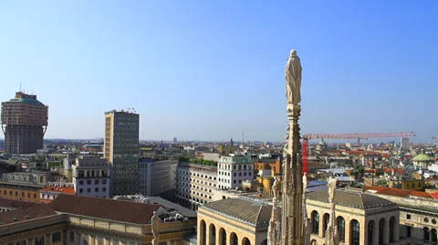 Milan from Duomo Stock-Footage 29386899