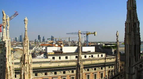 Milan from Duomo Vídeos de archivo 29391333