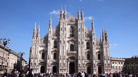 Milan, duomo 스톡 동영상 33423251