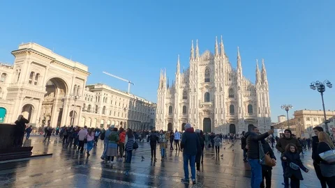 Milan Duomo square Video stock 122935891