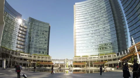 Milan financial district timelapse Stock Footage 68518428