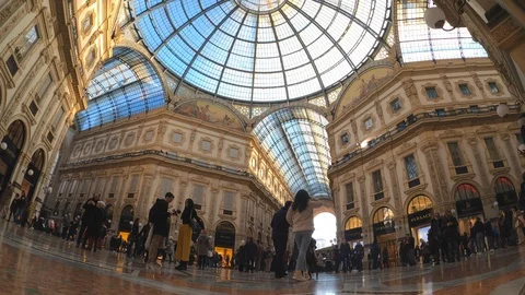 Milan Gallery Video stock 122935574