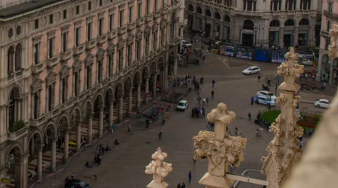 Milan intersection time lapse HD 库存影片 32814216