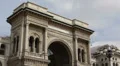 Milan Italian Architecture Vittorio Emanuele Gallery II Exterior Building Facade HD Footage