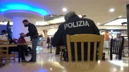 Police check EU COVID vaccination certificate in Italy stock video