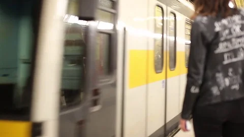 Milan Metro Station Stock Footage 84754845