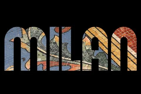 Milan mosaic Stock Photos