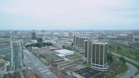 Milan Skyline During The Lock-Down For Covid-19 Vídeo Stock 130802930