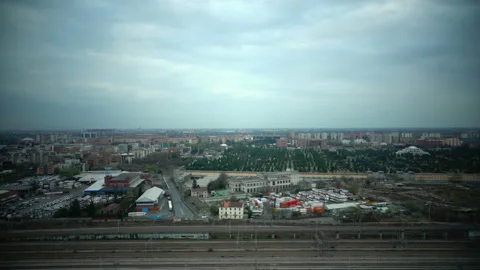Milan skyline during the lock-down for covid-19 Stock Footage 130803380