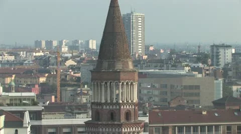 Milan Skyline Stock Footage 12656809