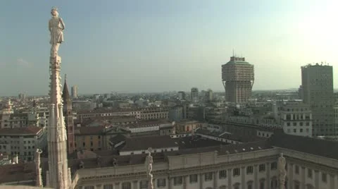 Milan Skyline Stock Footage 12656832