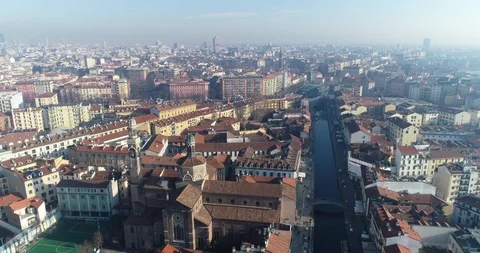 Milan skyline Stock Footage 122499387