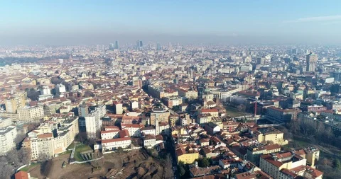 Milan skyline Stock Footage 122499596