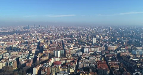 Milan skyline Stock Footage 122499879