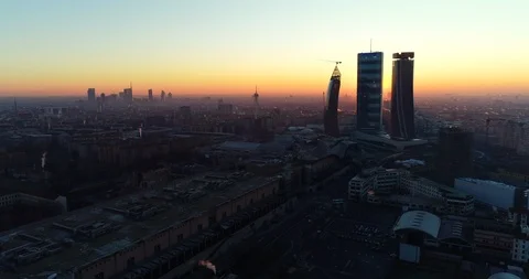 Milan skyline Stock Footage 123239242