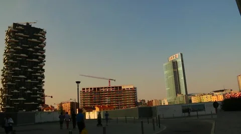 Milan, Skyscraper Vídeos de archivo 40304866