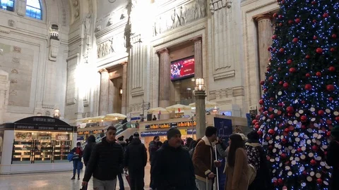 Milan Time Laps - Central Station Stock Footage 121670517