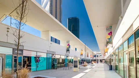 Milan Time lapse Hyperlapse Milano Timelapse Citylife Shopping District Italy 4K Stock Footage 101059117