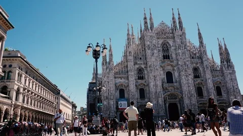 Milan timelapse Stock Footage 74537735