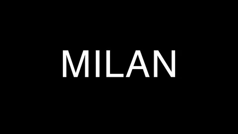 Milan Title Animation. Typography animat... | Stock Video | Pond5