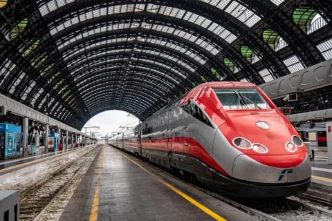 Milan train station Stock Photos