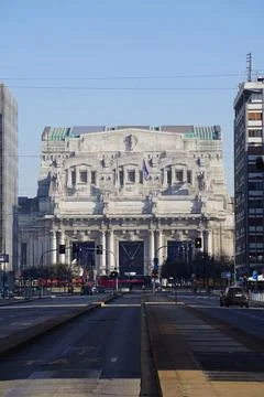 Milan train station Stock Photos