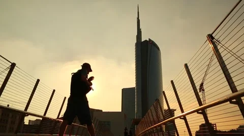 Milan, Unicredit Skyscraper Stock-Footage 40304779