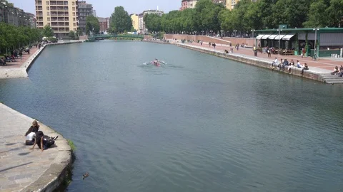 Milano Darsena district Stock Footage 107779959